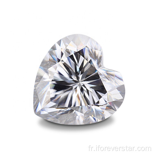 Def ex-vg gra 1carat coeur lâche Moissanite diamant